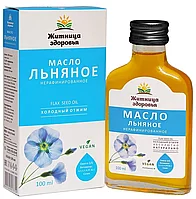 Льняное масло нефильтрованное/ нерафинированное/ холодного отжима 100 мл.