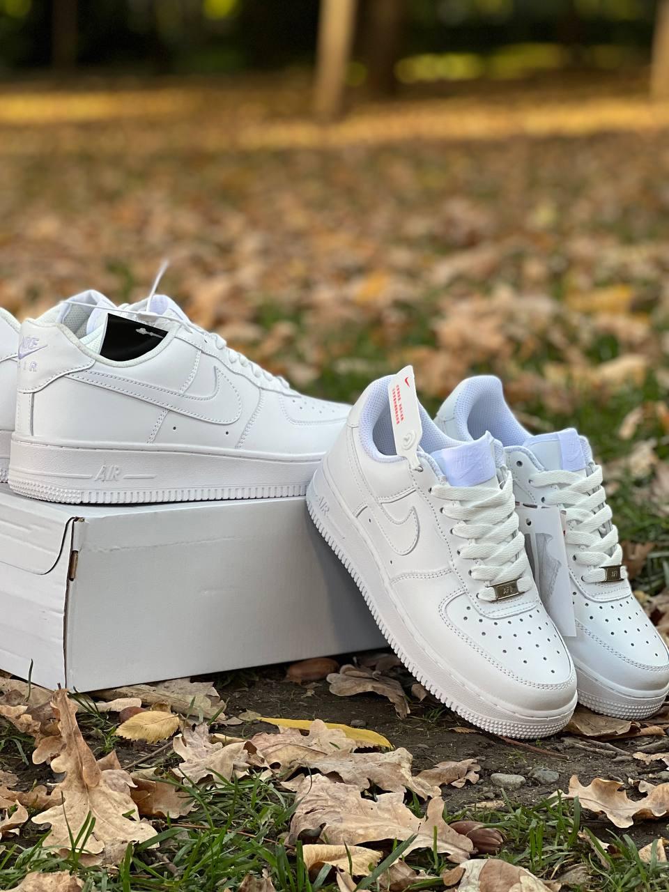 E Кроссовки Nike air af 1 белые - фото 10 - id-p111727543