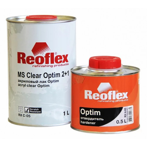 Автолак 2K акриловый Reoflex MS Clear Optim 2+1 RX C-05 1л с отвердителем - фото 1 - id-p111727779