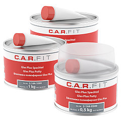 Шпатлевка C.A.R. FIT Glas Plus 1кг 2-144-1000 с отвердителем полиэфирная со стекловолокном