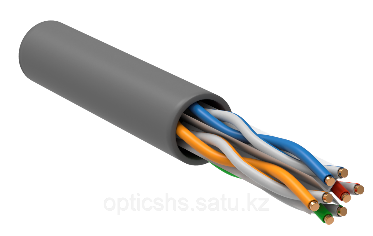 Кабель сетевой COMTEQ-UTP Cat 5e. 4*2*0,50мм CCA ПВХ 305м/упак. (алюминий плакированный медью CCA) - фото 1 - id-p62985460