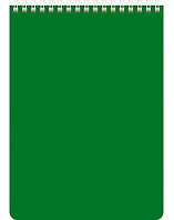 Блокнот "Hatber", 60л, А5, клетка, на гребне, серия "Зелёный"