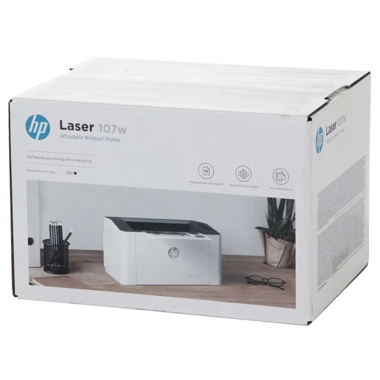 Принтер лазерный HP Laser 107w A4-W - фото 5 - id-p111729733