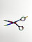 Парикмахерские ножницы для стрижки волос "Flamingo - Multicolor A6-50MC", фото 3