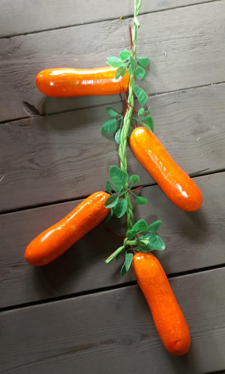 Искусственные овощи Кабачки оранжевые