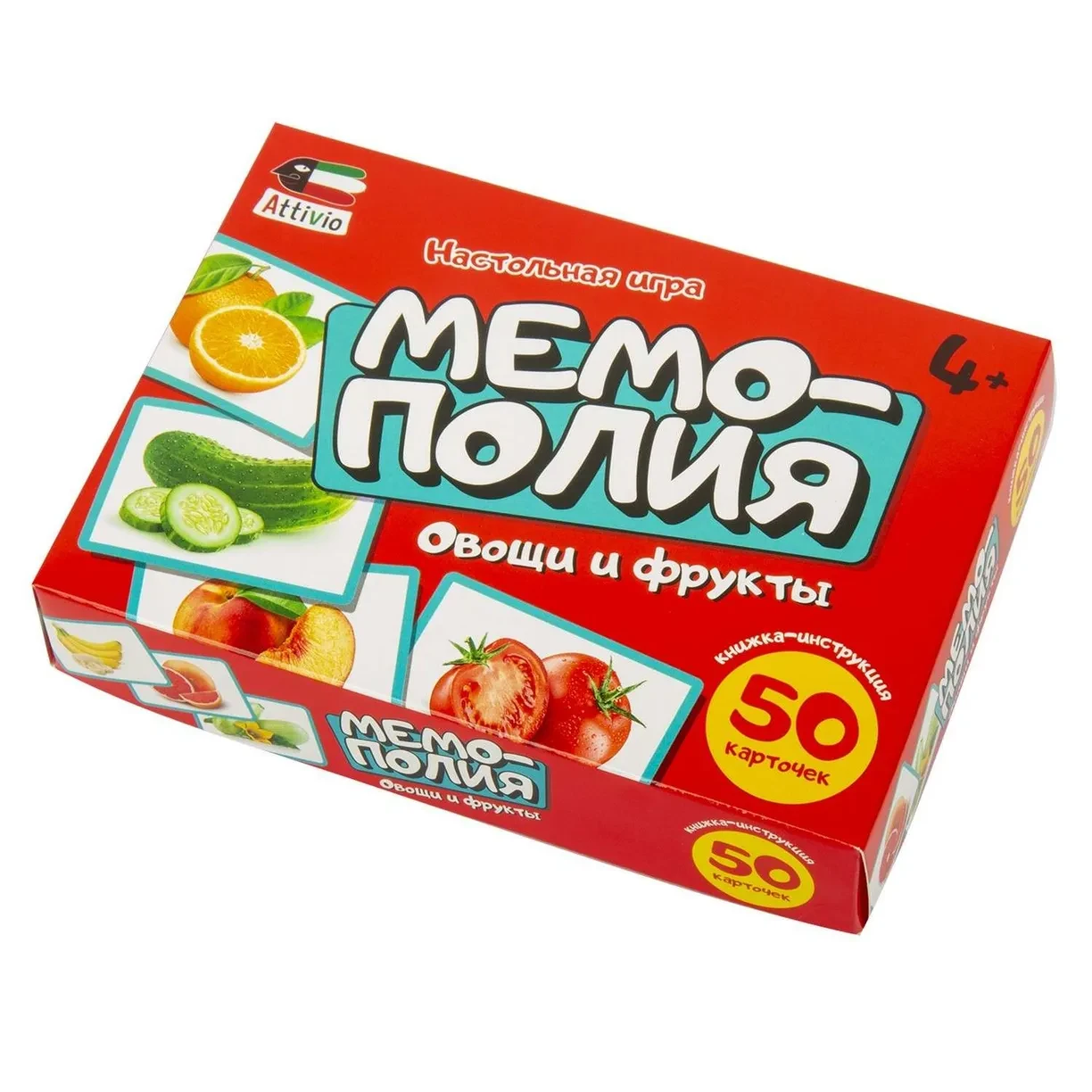 Настольная игра: Мемополия Овощи и фрукты | Attivio