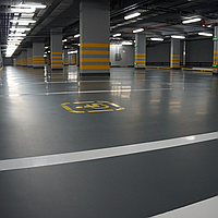 Наливной полиуретановый пол для паркинга