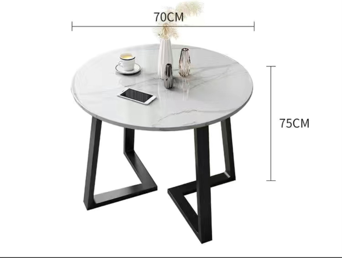Обеденный стол 0122, черный, белый - фото 2 - id-p111732196
