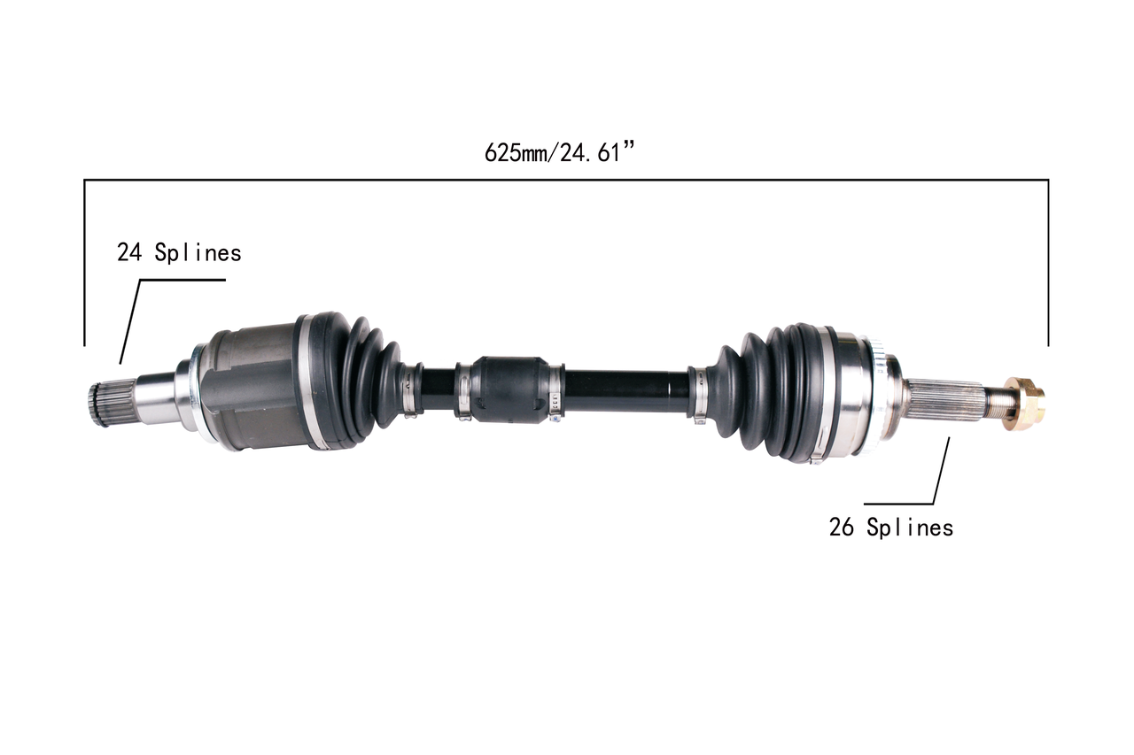 Привод левый TOYOTA CAMRY ACV36 02-06\2.0/2.4л \MATRIX E140 09-14\AVENSIS - фото 1 - id-p111682904