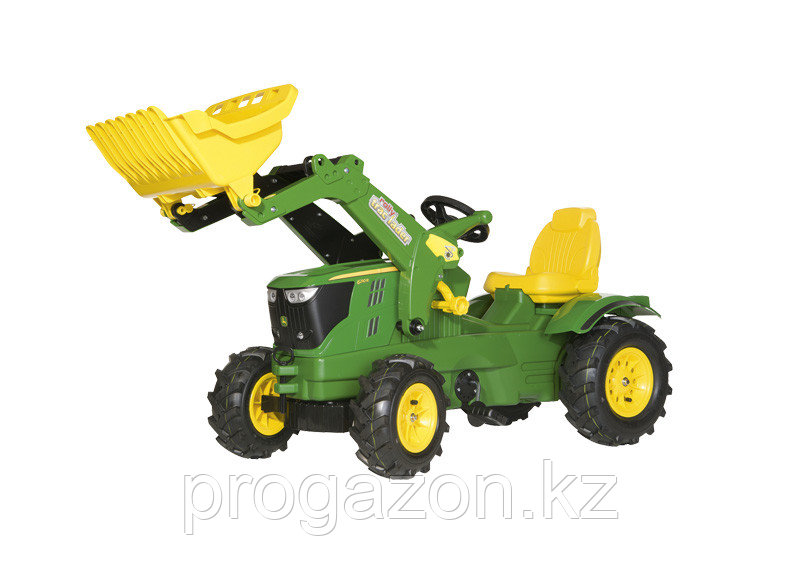 Трактор Farmtrac John Deere 6210R с погрузчиком и пневматическими шинами - фото 1 - id-p111733124