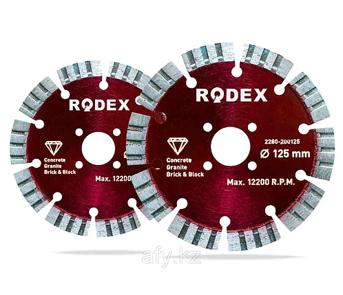 Диск Rodex алмазный Турбосегментный (сухая резка) 115 x 2.4 x 22.2, фото 1