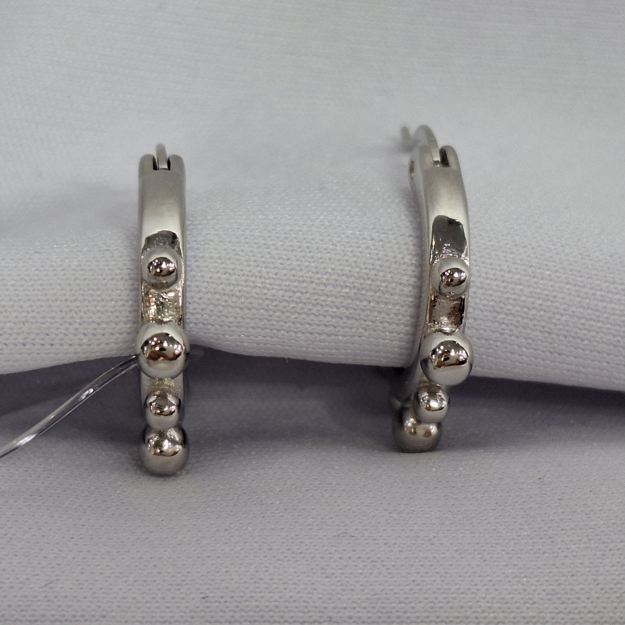 Серьги из серебра с фианитами Италия K521  вставка без вставок, фото 1