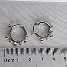 Серьги из серебра с фианитами Италия K521  вставка без вставок, фото 3