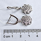 Серьги из серебра с фианитами Италия K297, фото 3