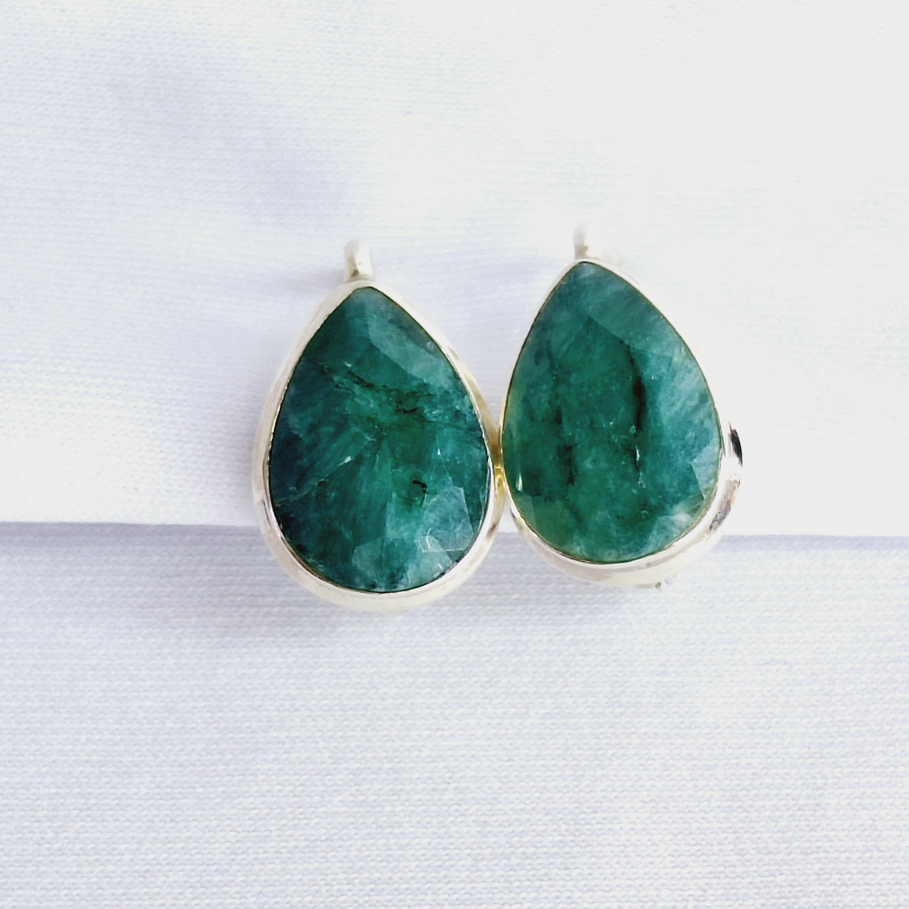 Серьги из серебра с фианитами Италия K488