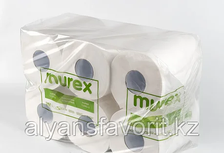 Бумажное полотенце с центральной вытяжкой 2- слойное, 140 м. 9 рул. в уп. Murex, фото 2