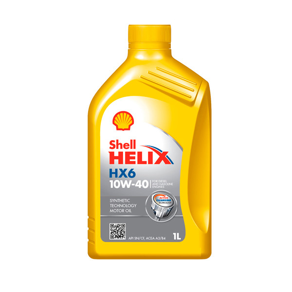 Автомобильное масло двигателя SHELL HELIX HX6 10W-40 1L - фото 1 - id-p111734129