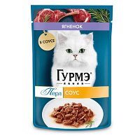 Gourmet Perle Влажный корм для кошек Ягненок в соусе, 75 г