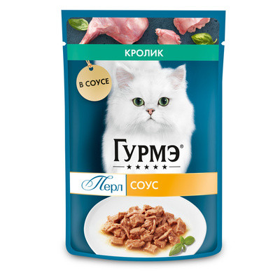 Gourmet Perle Влажный корм для кошек Кролик, 75 г