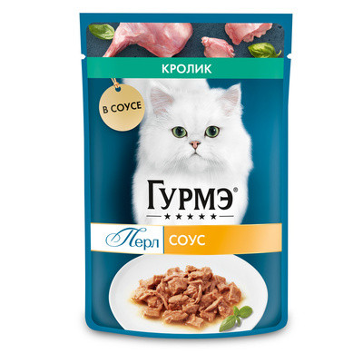 Gourmet Perle Влажный корм для кошек Кролик