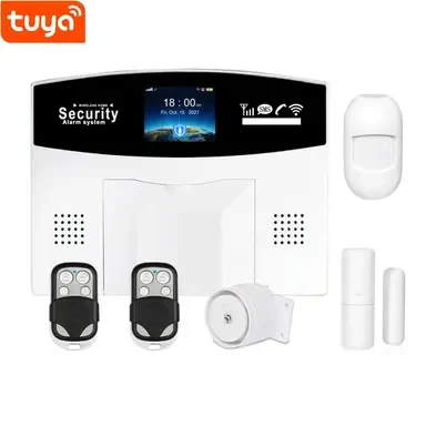 Беспроводная GSM + WiFi сигнализация Tuya Smart Home Security Alarm System (433 МГц)