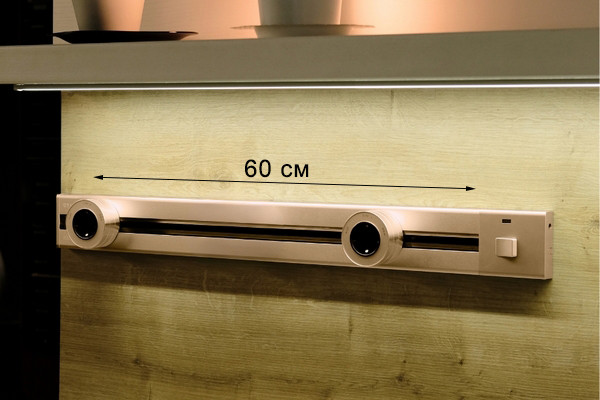 Шинопровод для розеток 600 мм золотой - фото 2 - id-p111734875