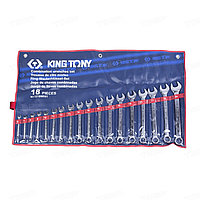 Набор комбинированных ключей KING TONY 1218MR01 6-24мм 18шт.