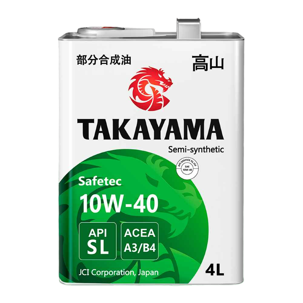 Автомобильное масло двигателя TAKAYAMA API SL/CF ACEA A3/B4 10W40 4л - фото 1 - id-p111744257