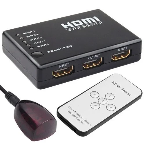 Свитч HDMI  5x1, поддержка 3D, 2K, 4K