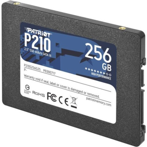 Внутренний жесткий диск Patriot Накопитель P210S256G25 (SSD (твердотельные), 256 ГБ, 2.5 дюйма, SATA) - фото 3 - id-p110040613