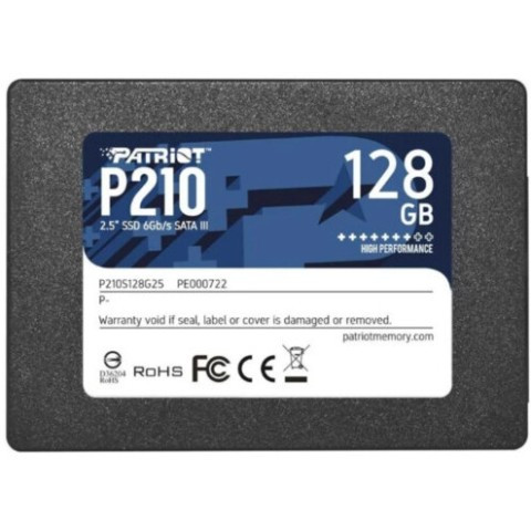 Внутренний жесткий диск Patriot P210S128G25 (SSD (твердотельные), 128 ГБ, 2.5 дюйма, SATA) - фото 2 - id-p111747064