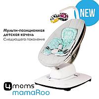 Кресло-качалка 4moms MamaRoo5 Grey в комплекте с вкладышем Mint/Mesh
