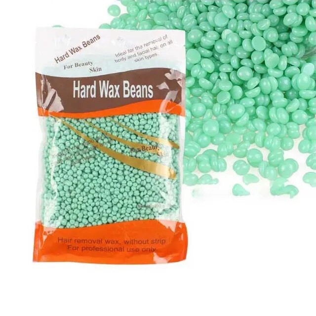 Горячий пленочный воск в гранулах Hard wax beans 300 гр. для депиляции зеленый - фото 1 - id-p27694870