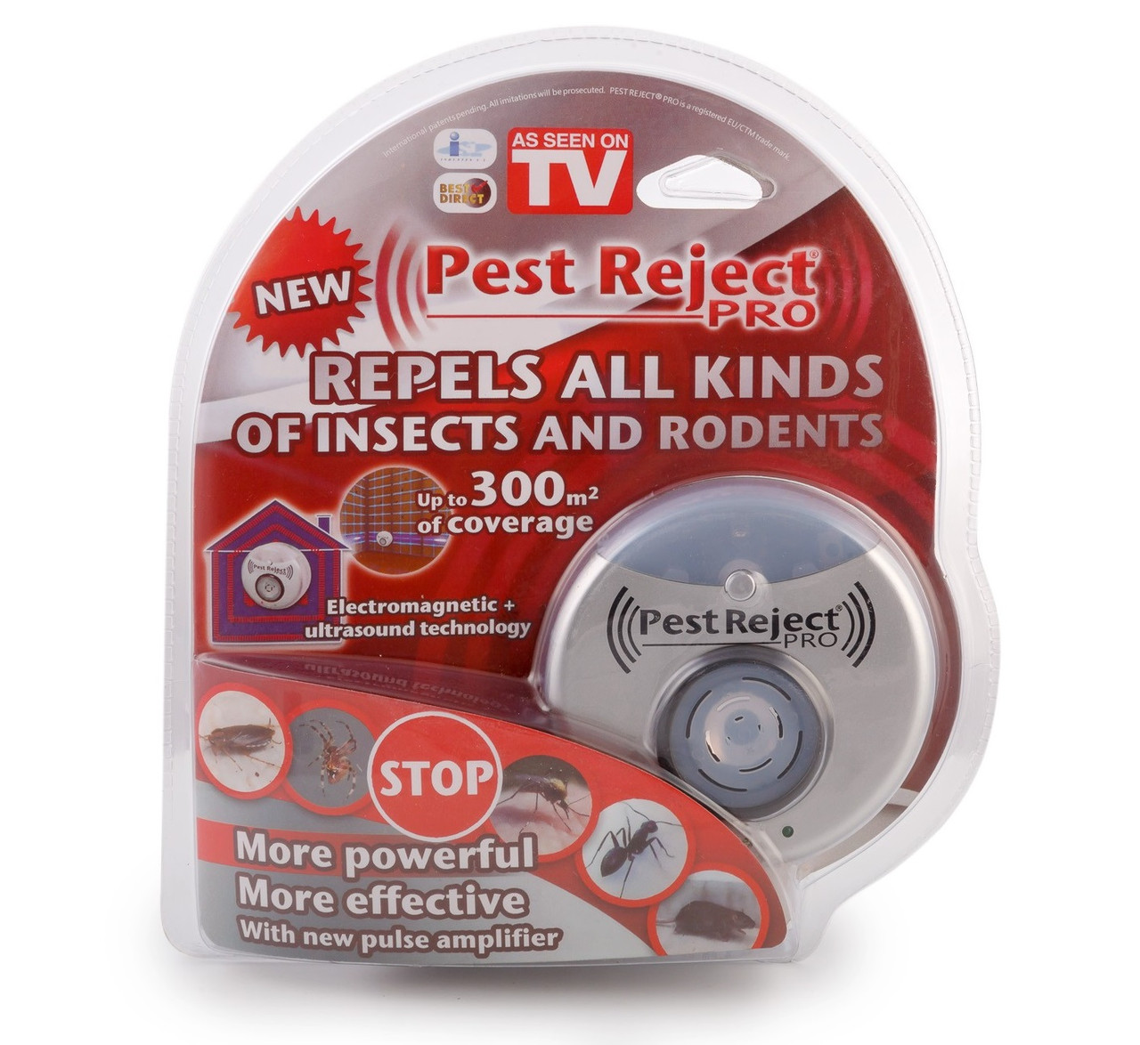 Ультразвуковой отпугиватель PEST REJECT PRO (грызунов,насекомых)