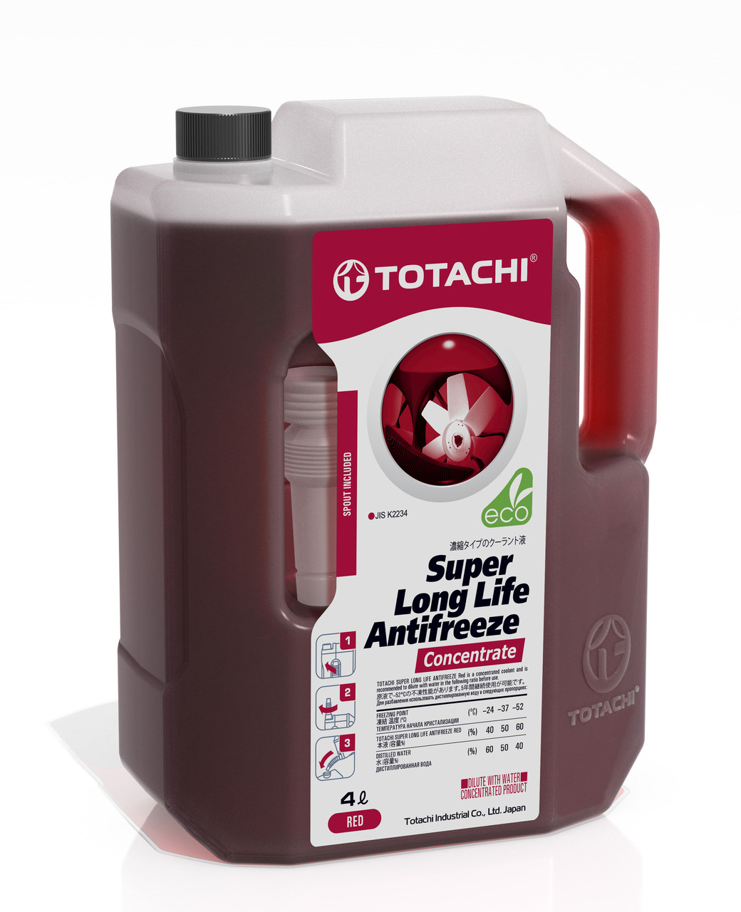 Антифриз TOTACHI ANTIFREEZE NIRO красный 4L - фото 1 - id-p111754797