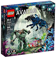 Конструктор LEGO Avatar Нейтири и Танатор против Куаритча в скафандре УМП