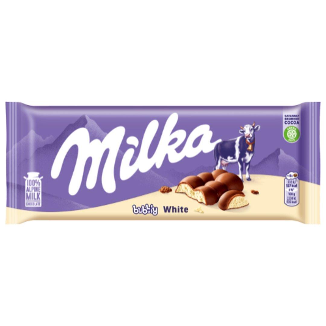 MILKA Bubbly White 95гр  (15 шт. в упаковке)