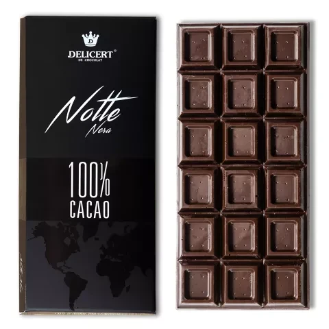 Notte Nero без сахара (100% шоколад), 80 гр.