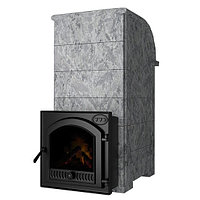 Печь для бани, отделка СЕРПЕНТИНИТ «БАРХАТ», Князь Калита, ВВД