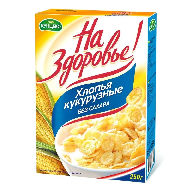 Кукурузные хлопья без сахара 250гр.
