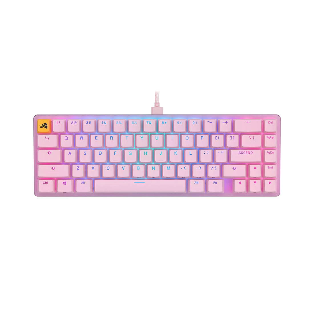 Клавиатура Glorious GMMK2 Compact Pink (GLO-GMMK2-65-FOX-P) 2-014693