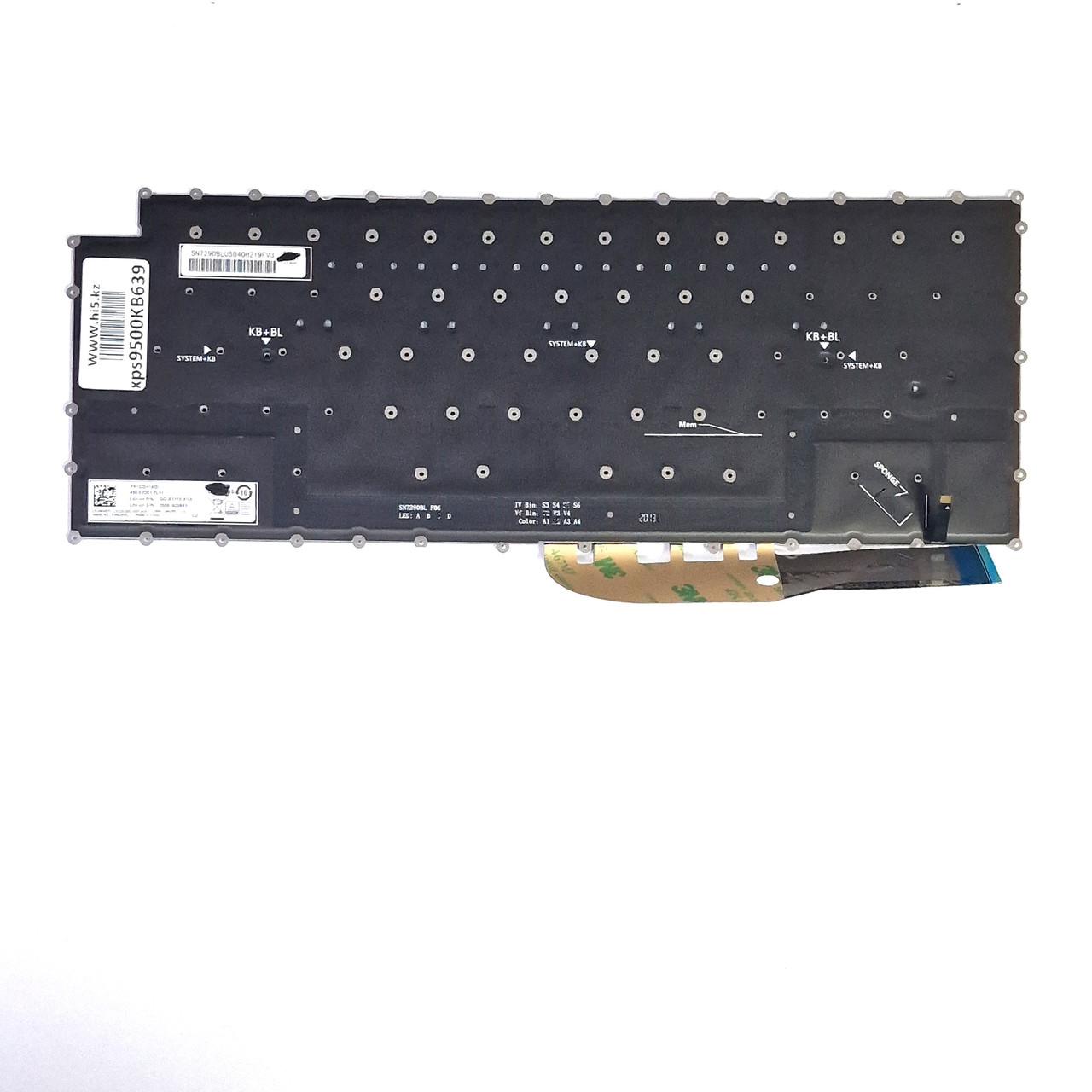 Клавиатура для Dell XPS 15 9500 RU с подсветкой - фото 2 - id-p111766683