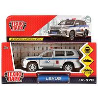 Технопарк Металлическая инерционная модель Lexus LX-570, полиция, 12 см.