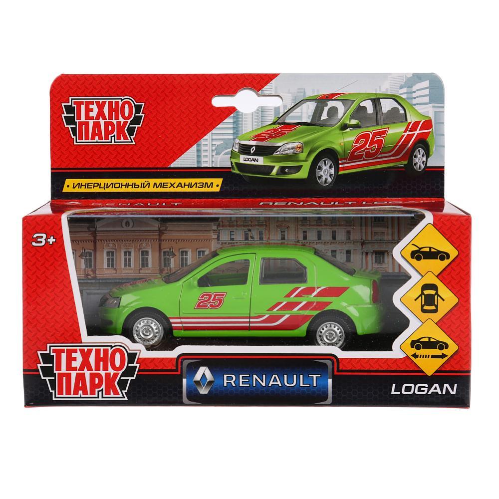 ТехноПарк Металлическая инерционная модель Renault Logan, спорт, 12 см., фото 1