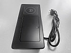 Shelbi Настольный бокс с беспроводной зарядкой, 2 розетки, 1 USB, 1 Type-C, шнур 1,5 м., чёрный, фото 7
