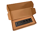 Shelbi Настольный встраиваемый блок на 3 розетки 220B, USB, Type-C, RJ45, HDMI, чёрный, фото 6