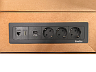 Shelbi Настольный встраиваемый блок на 3 розетки 220B, USB, Type-C, RJ45, HDMI, чёрный, фото 8