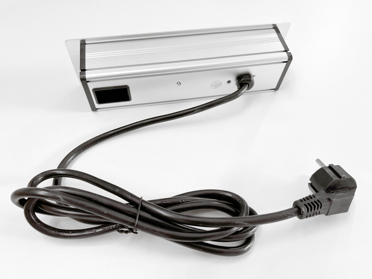 Shelbi Настольный встраиваемый блок на 3 розетки, USB, Type-C, RJ45, HDMI, серебро - фото 4 - id-p111767147