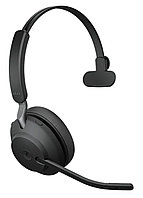 Jabra Evolve2 65, Link380c MS Mono Black [26599-899-899] - Сымсыз моно гарнитура, MS, USB-C