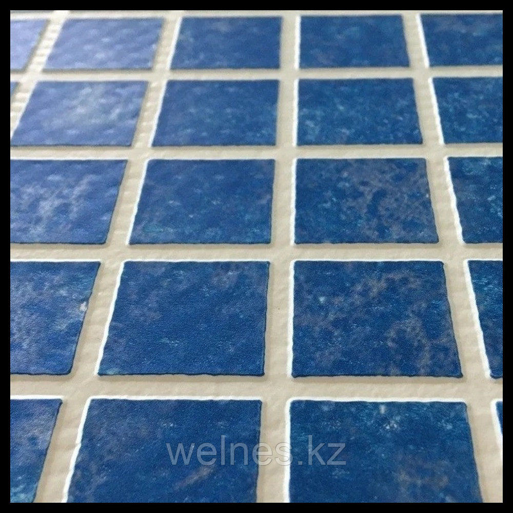 Алькорплан (ПВХ пленка) Haogenplast Matrix 3D Blue для отделки бассейна (мозаика 3D), фото 1